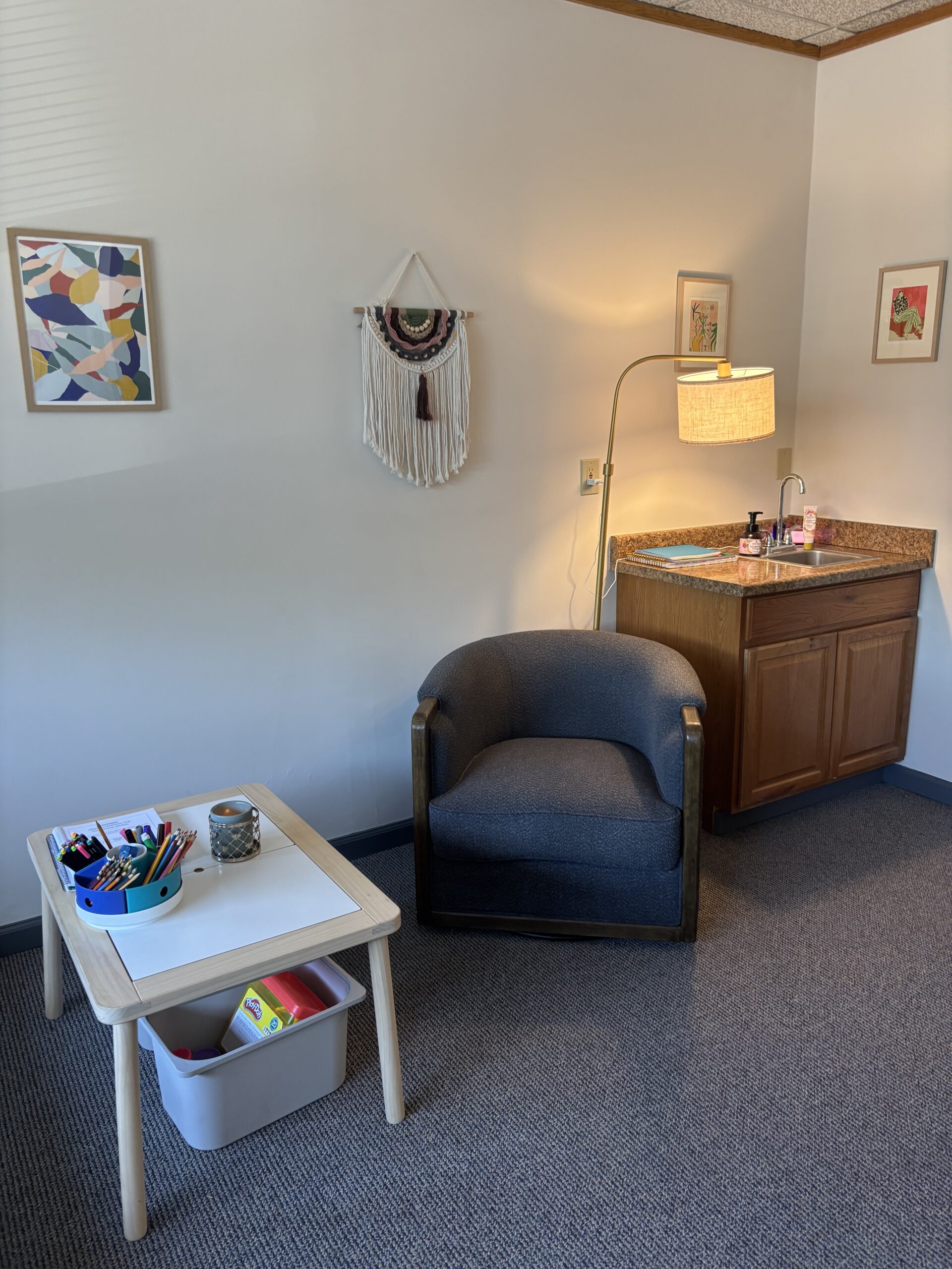 Melissa Moe's child therapy office in Santa Rosa